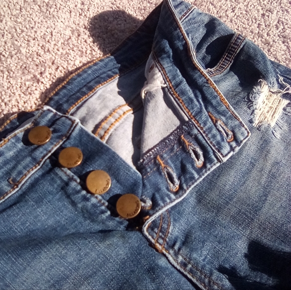 BILLABONG Distressed Denim Shorts Sz.30 - Picture 10 of 11